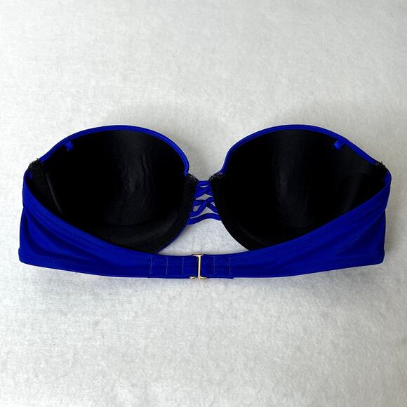 Victoria's Secret Blue Strapless Push Up Bikini Top - Picture 5 of 8